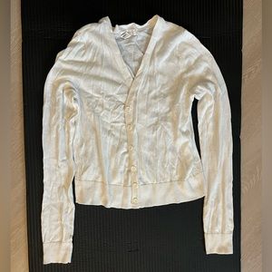 Forever 21 White Cardigan Women's Size S/M